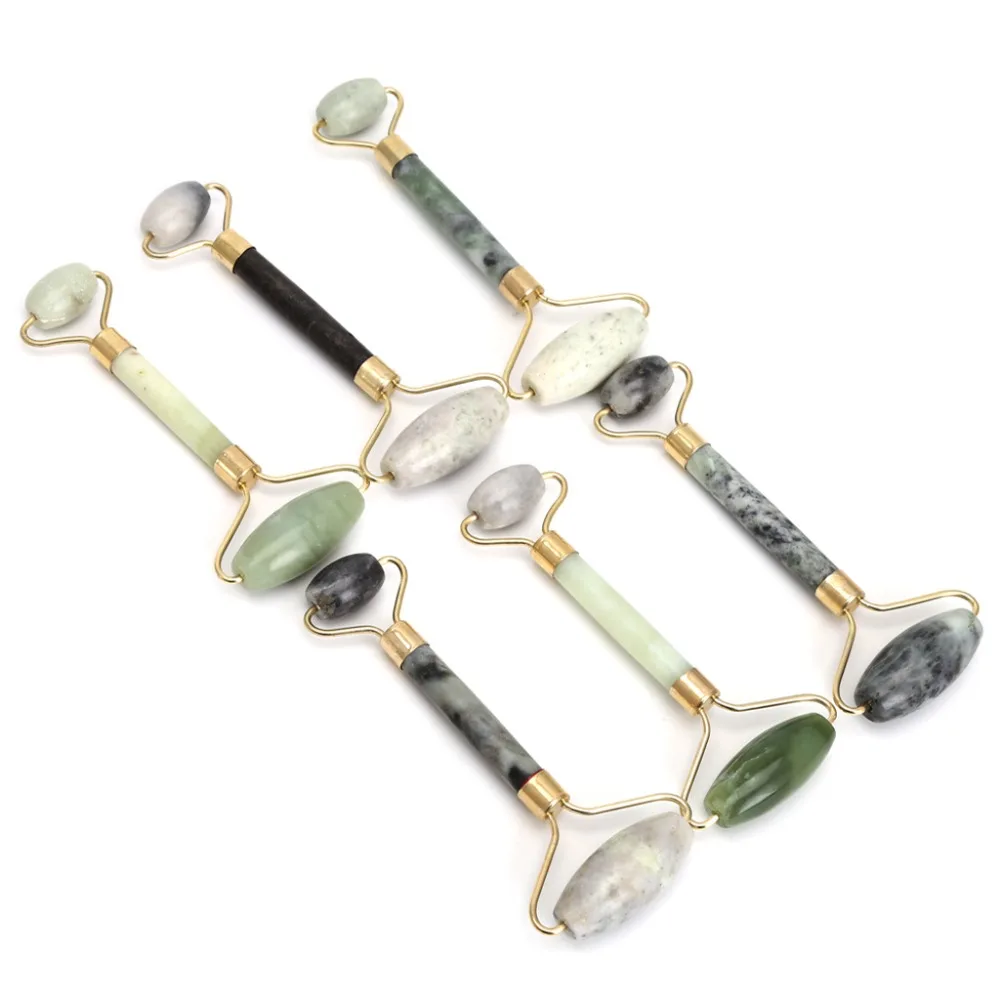

Jade Roller Massager Green Facial Nature Healthy Face Beauty Body Head Neck Foot Random Color