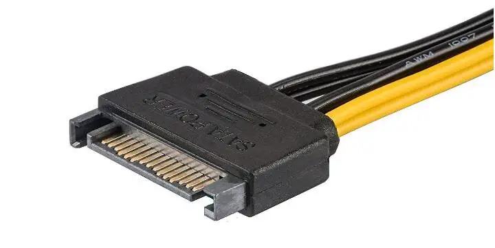 LBSC [2 упаковки] SATA 15 Pin до 6 PCI Express (PCIe) Видеокарта адаптер кабеля питания (20