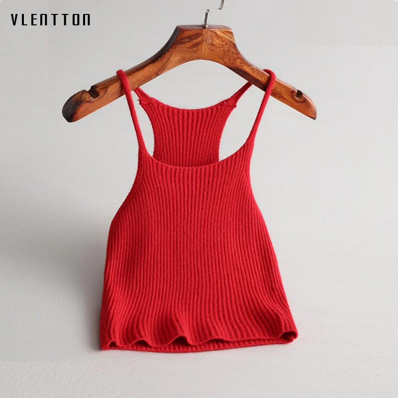 2019 New Vintage Knit Vest Sling Women 6 colors Sleeveless shirt women Spring summer fashion Sexy Tank Tops Female 2019 New Vintage Knit Vest Sling Women 6 colors Sleeveless shirt women Spring summer fashion Sexy Tank Tops Female