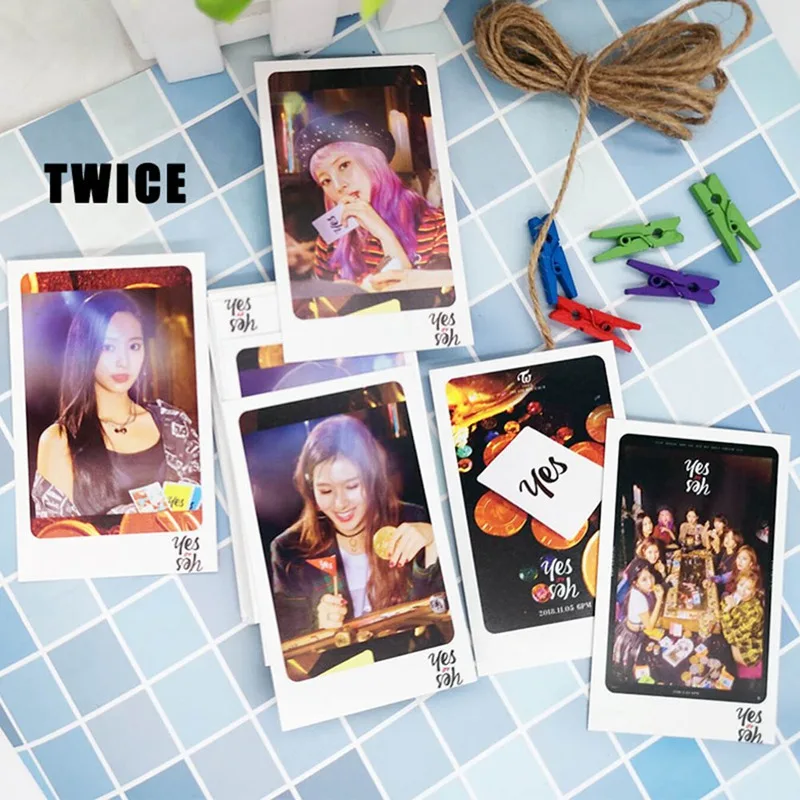 

1Set K-POP Fashion EXO TWICE BLACKPINK NCT Album LOMO Cards Fashion Self Made Paper Photo Card