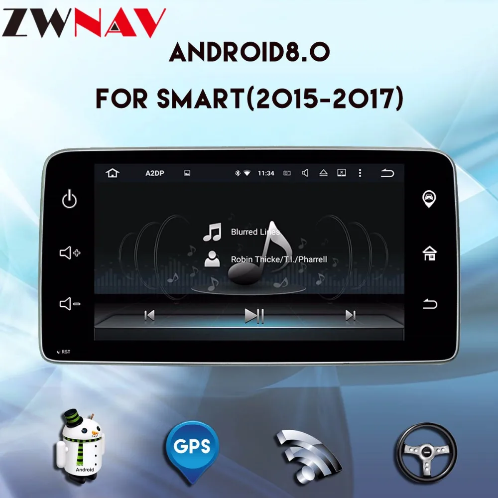 Octa core Android 8.0 Car multimdia player head unit For Mercedes Benz Smart 2015 2016 2017 GPS Navigation Radio WiFi autostereo Octa core Android 8.0 Car multimdia player head unit For Mercedes Benz Smart 2015 2016 2017 GPS Navigation Radio WiFi autostereo