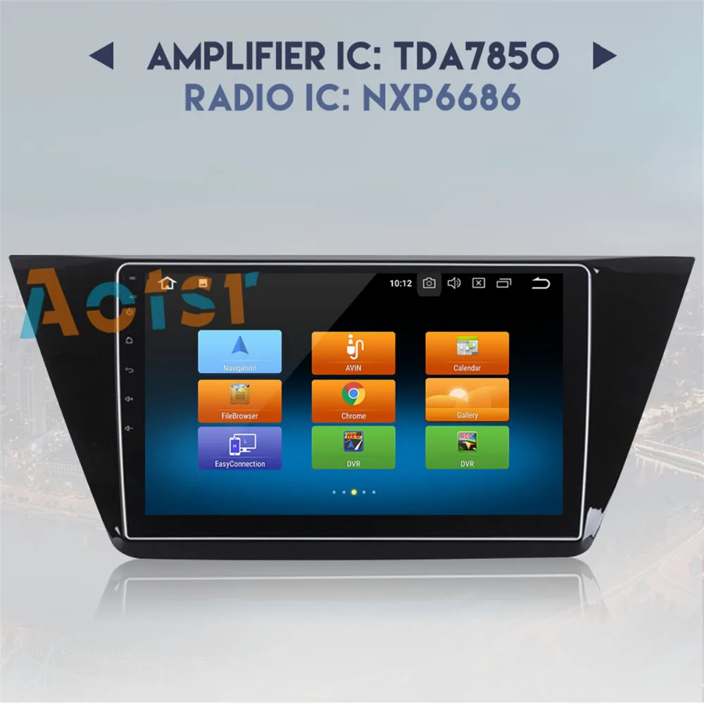 Excellent 4G+32G 2 din Octa Core android 8.0 car dvd for VW Volkswagen Tiguan 2016-2018 car radio gps naviagtion with canbus wifi steering 3