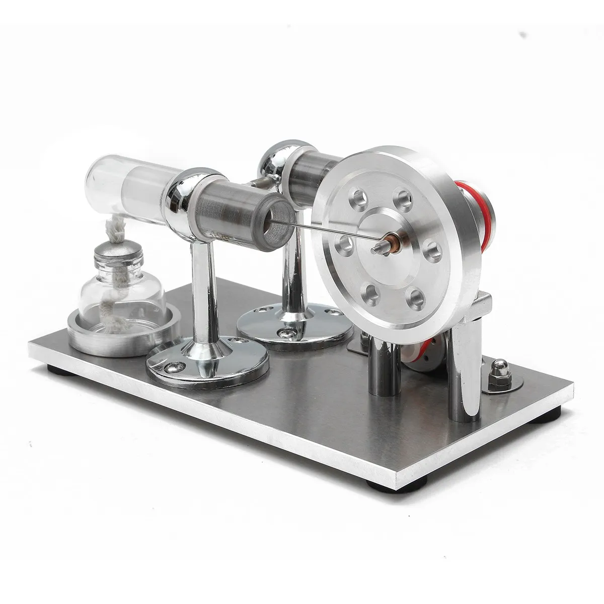 Hot Air Stirling Engine Model Electricity Power Generator Motor Kit Toy Gift