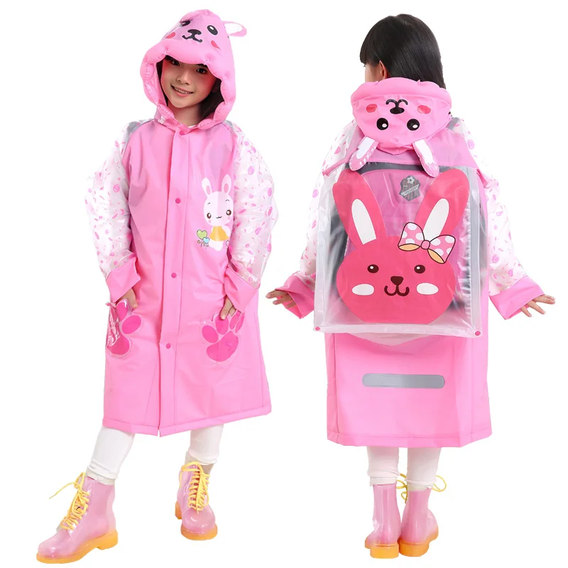 

Cartoon cute raincoat for children boy girls rainwear rainproof waterproof rainsuit outdoor kids rain coat