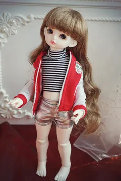 Новинка! Одежда для кукол бейсбольные куртки 8 цветов для 1/4 1/3 BJD/SD/DD/MSD куклы аксессуары жакет для куклы бейсбольная форма - Цвет: G