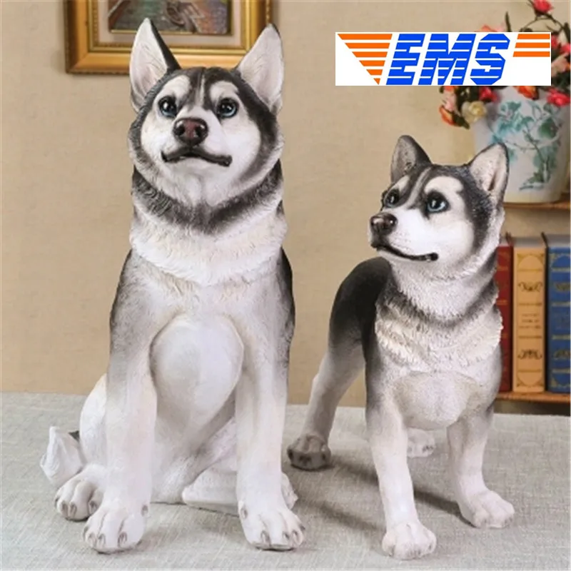 siberian husky statue