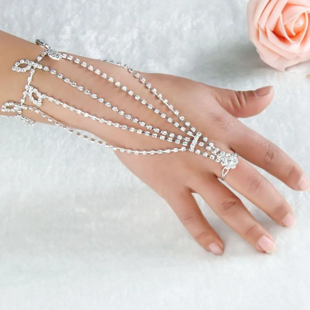 

Exquisite handmade rhinestone bridal bracelet10