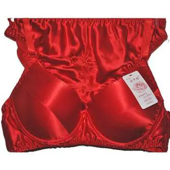 Intimo 100% seta, set reggiseno, 100% seta, coppa addominale di uso comune_voghion.com