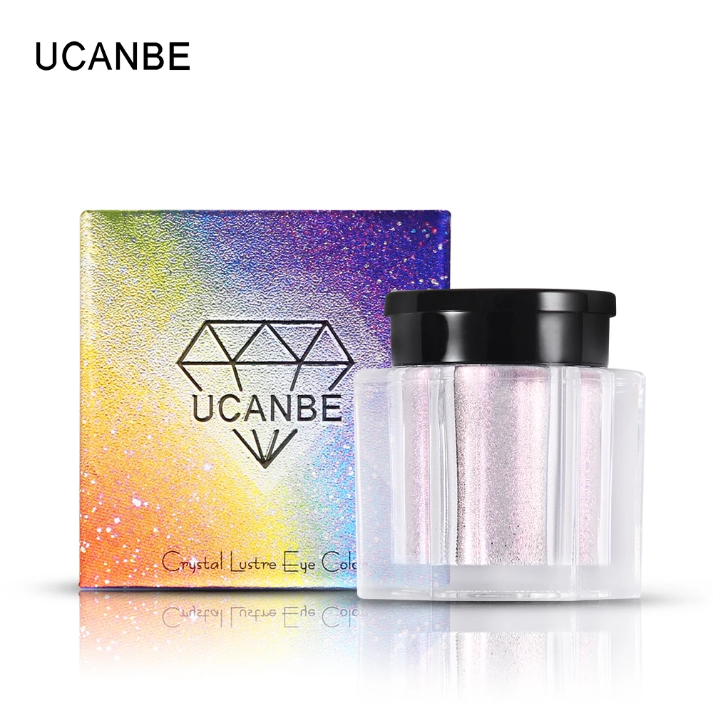 

UCANBE Brand Crystal Luster Glitter Eyeshadow Loose Powder Makeup Nude Waterproof Long Lasting Metallic Eye Shadow Cosmetics