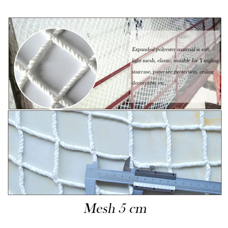 1-6cm Garden Home Grid Nylon Safety Netting Stair Balcony Safety Protection Fence Kids Toddler Safe Deck Anti Falling Net