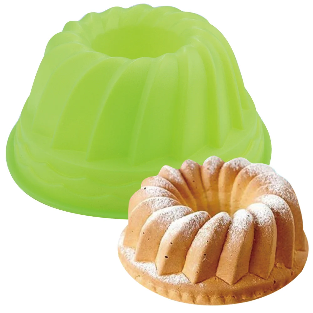 1Pc Hollow Ring Silicone Cake Molds Tornado Spiral Cake Mold Bread