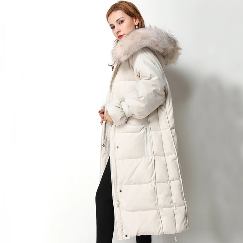 Women's White Duck Down Jacket 2019 Winter Coat