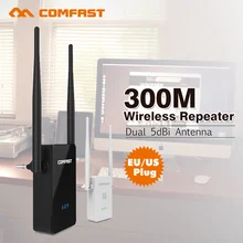 Comfast CF-WR302SV2 Беспроводной Wi-Fi Ретрансляторы 802.11N/B/G Сети Wi-Fi Маршрутизатор Expander 300 М 10dBi Wi-Fi Антенны Сигнала усилитель