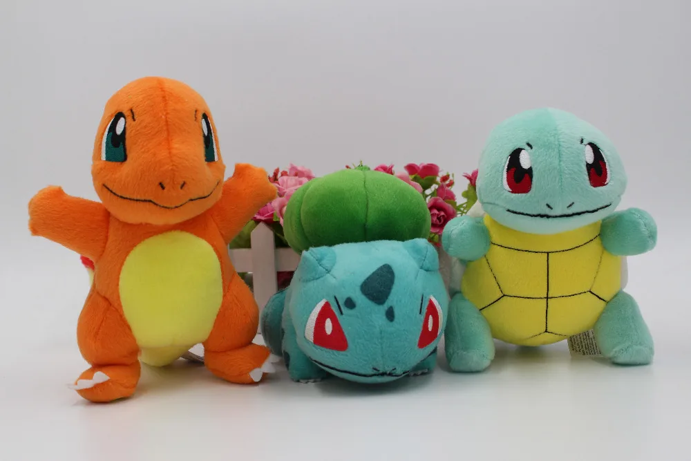 Новинка Аутентичные Бульбазавр Squirtle Charmander плюшевые куклы игрушка, прекрасный подарок