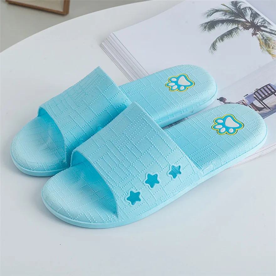 

Women Lattice Flat Bath Slippers Summer Sandals Indoor & Outdoor Slippers Women's Summer Footwear chaussures femme zapatos