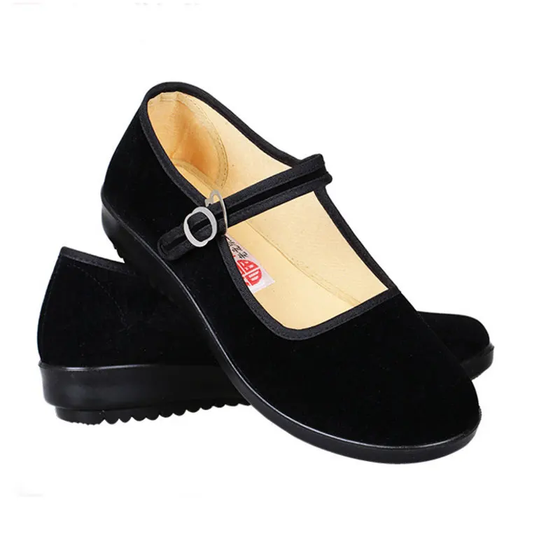 Goedkoop Lente Dames Zwart Flats Ballerina Mary Janes Casual Vrouwen Platte Platform Schoenen Comfortabele Vrouwelijke Schoenen Slip Op Schoenen Vrouw
