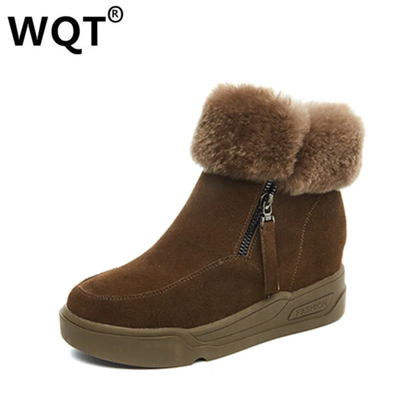 

Chaussure Femme 2017 Fashion Women Flats Genuine Leather Shoes Woman Soft Increased Internal Casual Loafers Women Winter Shoes