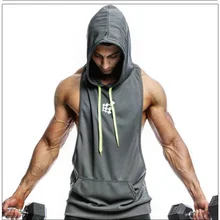 ZOGAA летний компрессионный спортивный жилет для мужчин, эластичный Топ для отдыха и бега, шапка для спортивных занятий на свежем воздухе, жилет без рукавов