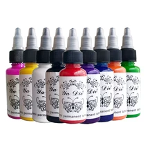 9 цветов/комплект полу-перманентный микроблейдинг пигменты чернил для татуажа, легко окрашивается татуировки Поставки красок для тела красивая Татуировка искусства новая