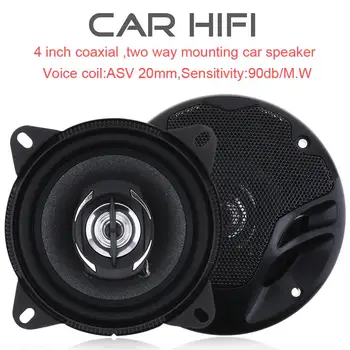 

2pcs 4 Inch 40W 12V Car HiFi Coaxial Speaker Vehicle Door Auto Audio Music Stereo Full Range Frequency Loudspeaker for Cars