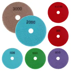1 шт. алмазные сухие полировальные колодки диаметром 100 мм шлифовальный диск полировка мрамора гранита Полировочный диск полировальный