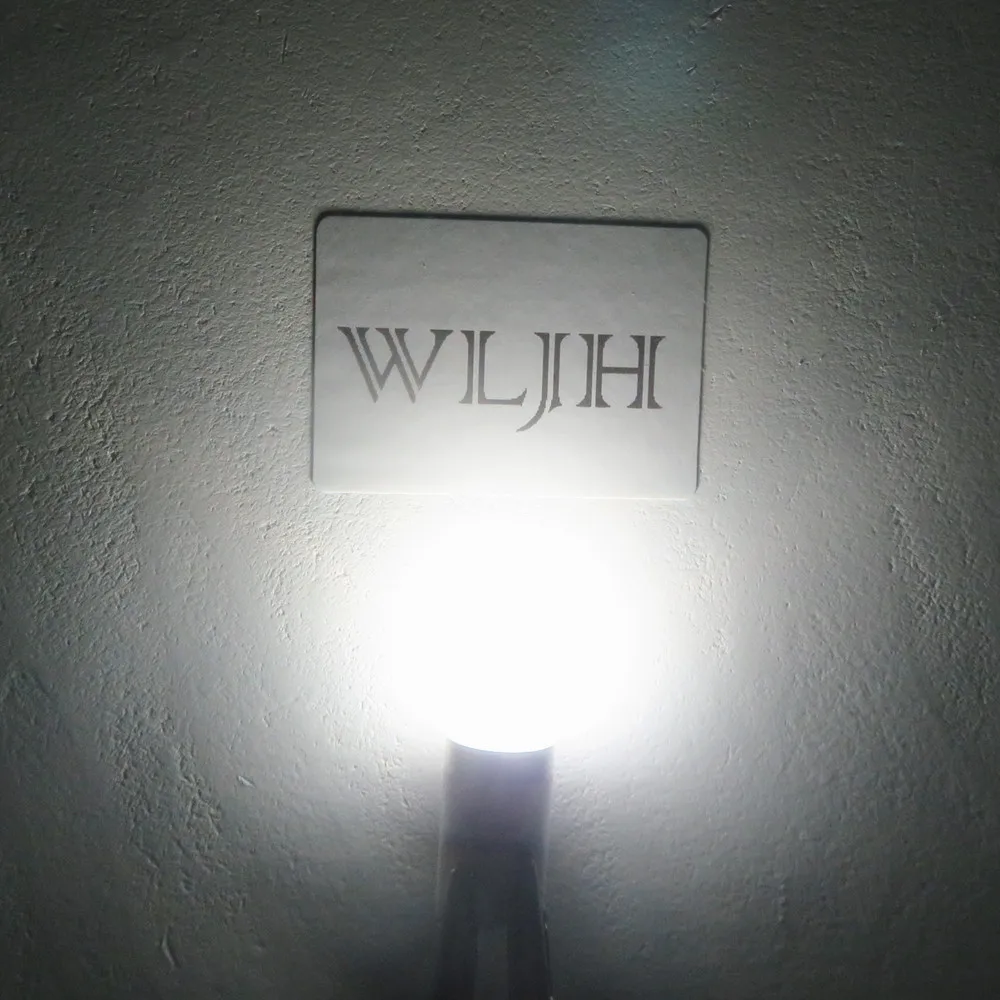 WLJH 2x Автомобильный светодиодный светильник T10 W5W 3030 чип 12 в автомобильный интерьерный инструмент купольная карта дверь вежливое боковое разрешение на парковку пластина лампа