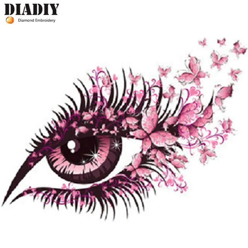 Diy 5d diamond painting beautiful eye pattern round cross stitch full needlework embroidery picture | Дом и сад