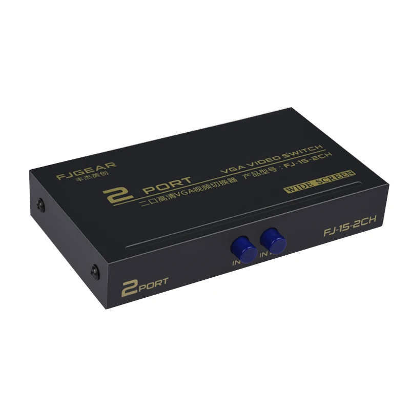 

2 Ports VGA switch 2 In To 1 Out VGA Splitter Switch Box VGA Video Switch for PC Laptop Desktop PC Monitor converter 15HDF NEW