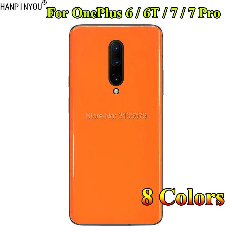 

For OnePlus 7 7 Pro 6 6T Jet Bright Surface Full Back Cover Glossy Decal Phone Skin Protective Sticker Wrap Film