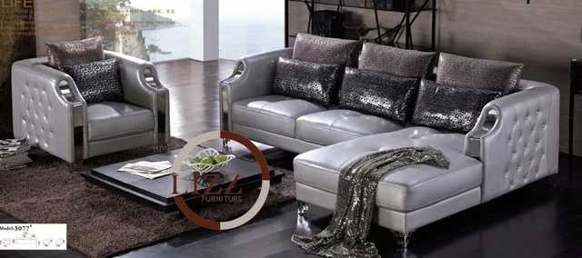 Silver Furniture Home Corner Sofa China Lbz 3077 High Quality Silver Furniture Home Corner Sofa China Lbz 3077 High Quality Leather Modern