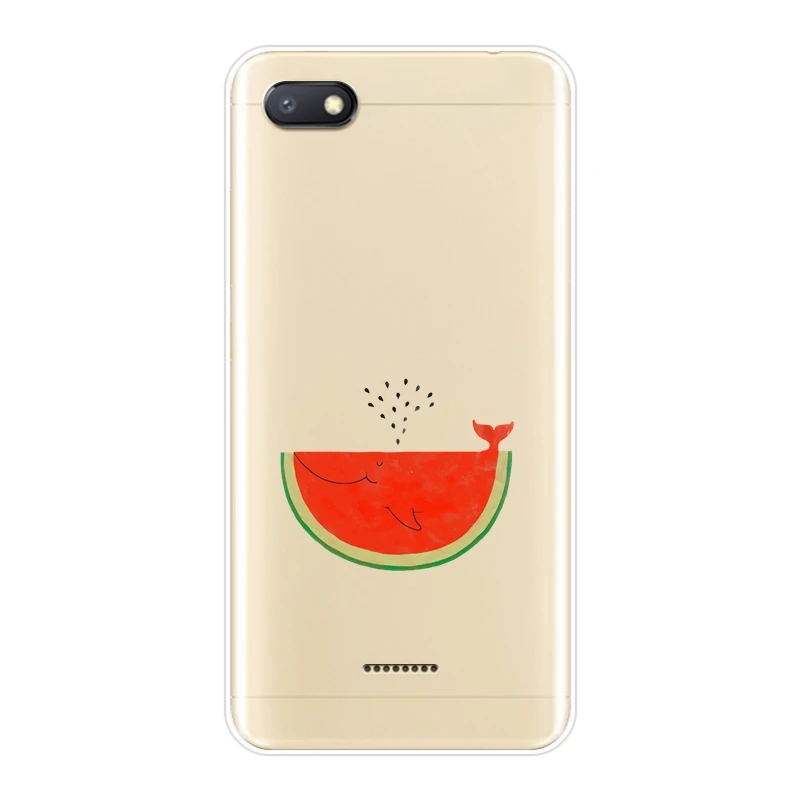 Силиконовый чехол для телефона Pocophone F1 Xiaomi Redmi S2 6A 5 Plus 4A арбузный красный Note 6 Pro 5A
