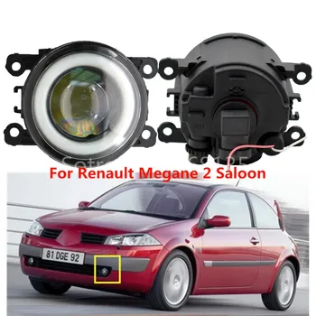 

2pcs/lot Car Accessories 90mm Angel eye + LED Fog Lamps For Renault Megane 2 Saloon LM 2003-2015 For Renault Megane 3 2008-2015