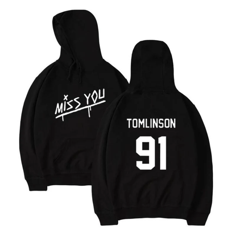 Louis Tomlinson 91 Harajuku Hoodie One Direction Streetwear Hip Hop Black White Pink Hooded Hoody Womens Hoodies and Sweatshirts Louis Tomlinson 91 Harajuku Hoodie One Direction Streetwear Hip Hop Black White Pink Hooded Hoody Womens Hoodies and Sweatshirts