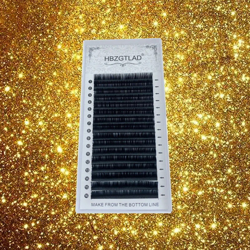 

HBZGTLAD NEW C/D/CC/DD 8-15mm Faux mink individual eyelash lashes maquiagem cilios for professionals soft mink eyelash extension