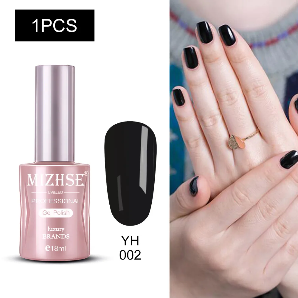 YH002 MIZHSE Гель-лак для ногтей UV Vernis Полупостоянный праймер верхнее покрытие 18 мл для маникюра геллак Полупостоянный гибридный дизайн ногтей - Цвет: YH002