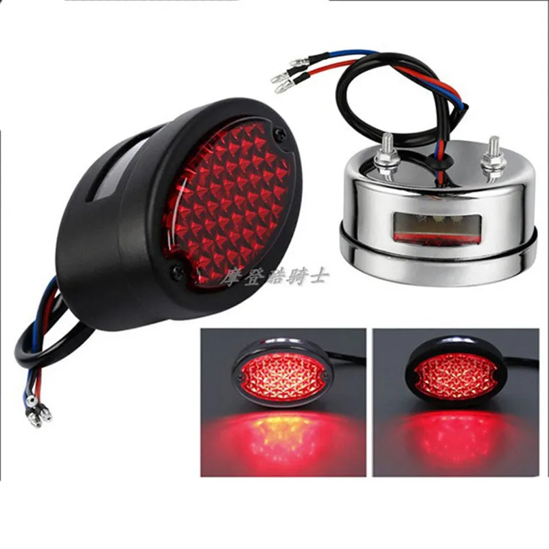 Motorcycle Accessories Motorbike Chrome Tail Turn Signal Brake Lights Universal Motorcycle Modified LED Rear Brake Tail Lights