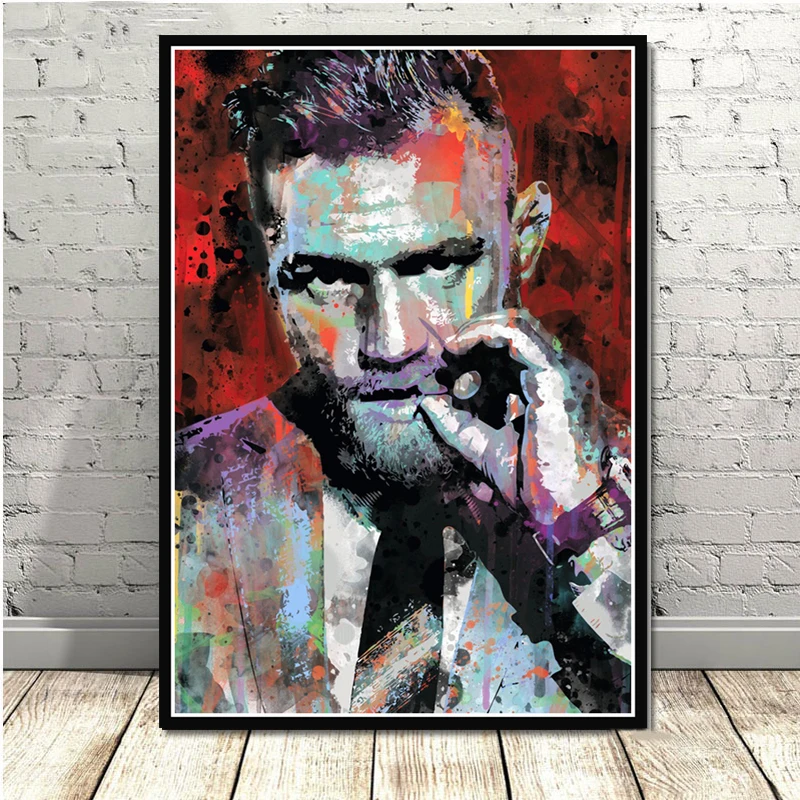 Конор Макгрегор UFC боксер художественный постер Картина Настенная картина домашний декор плакаты и принты - Цвет: 0003