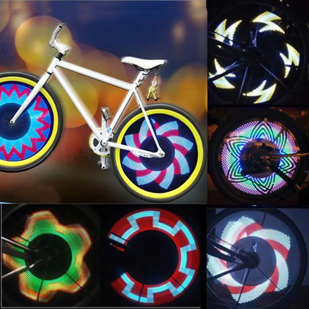 Excellent New Arrival Colorful Bicycle Lights Bike Cycling Wheel Spoke Light 32 LED 32-pattern Waterproof free shipping 0