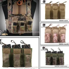 Emerson 5,56 Пистолет тройной Открытый Топ журнал Тактический мешочек военная армия CS боевое снаряжение Emerson EM 6363