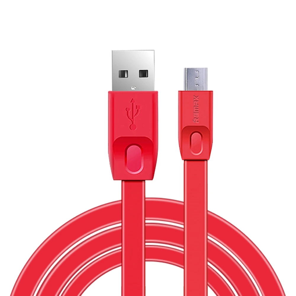 REMAX 2M flat TPE Micro USB Cable data Sync Charger Cables 2.1A fast Charging for Samsung/xiaomi redmi Android Mobile Phone cord