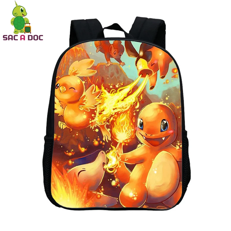 Pokemon Impresso Escola Backpacks12 Polegada Pikachu Pokemon