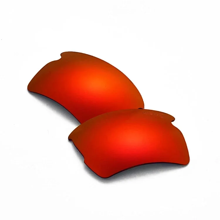 Walleva Mr. Shield высококачественные поляризованные Сменные линзы для солнцезащитных очков 2,0 XL 6 цветов - Цвет линз: Красный