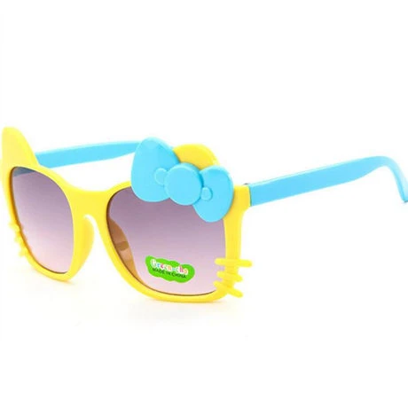 MXDMY детские солнцезащитные очки для девочек в горошек стеклянные детские очки в форме лука Gafas De Sol ninas Детские солнечные очки oculos de sol meninas - Цвет линз: 2-1