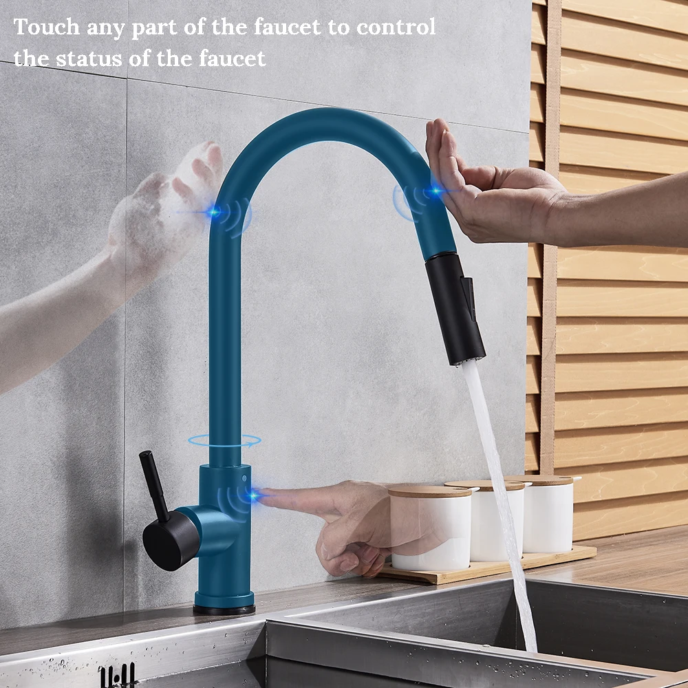 Grifo de cocina con Sensor extraíble, mezclador sensible con