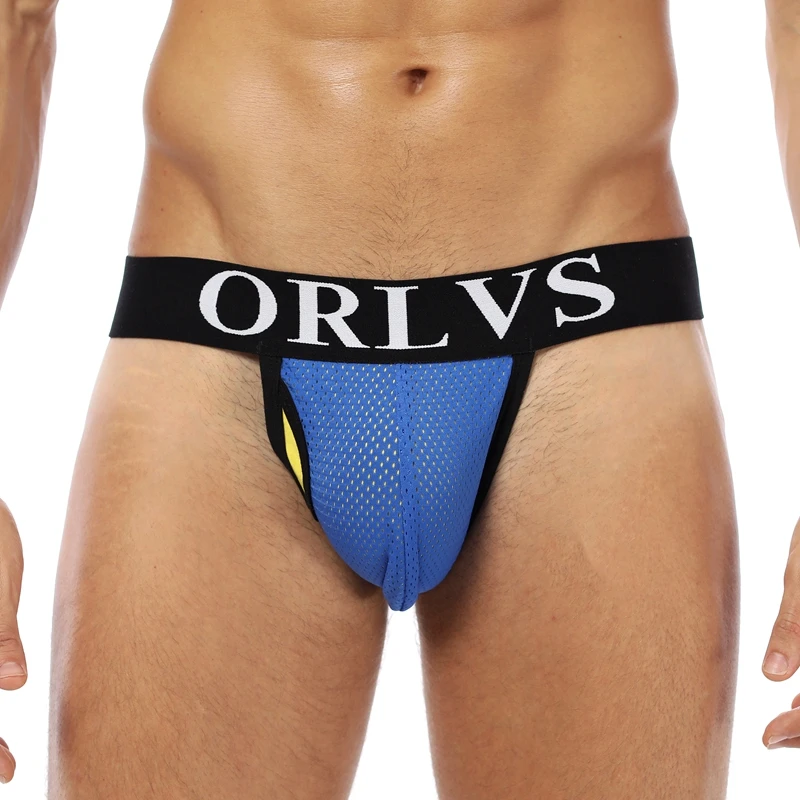 ORLVS Брендовое Нижнее белье Мужские бандаж сексуальные cueca tanga гей Пенис мешочек