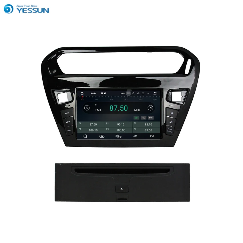 Excellent YESSUN Android Radio Car DVD Player For Peugeot 301 For Citroen-Elysee Stereo Radio Multimedia GPS Navigation With AM/FM 1
