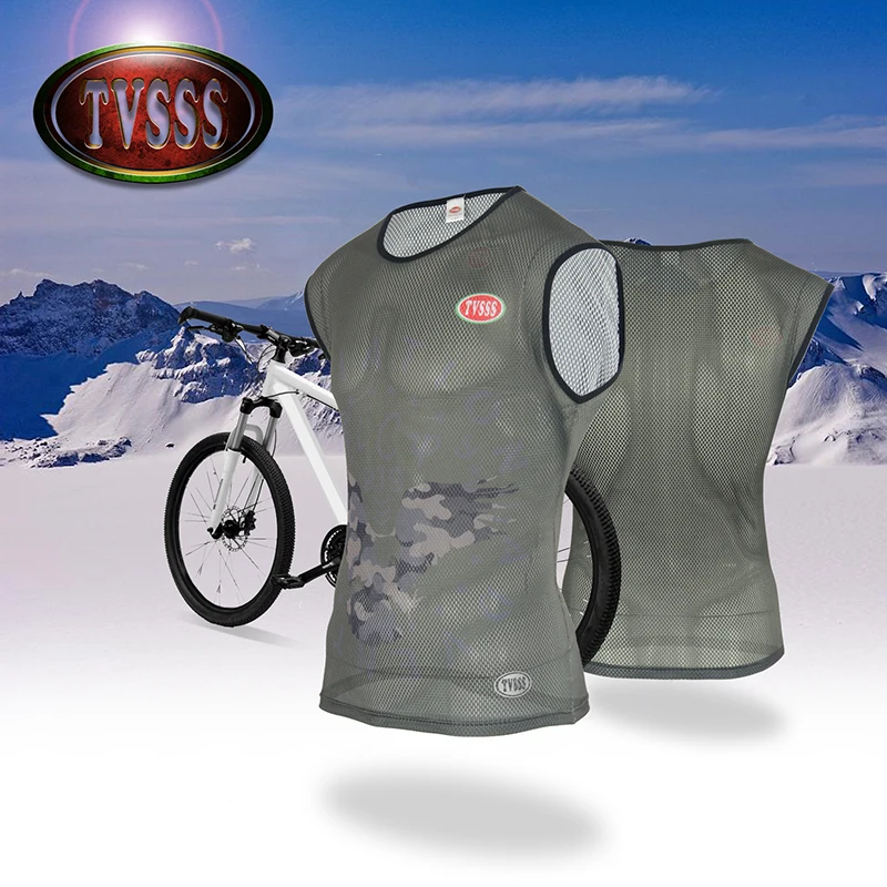 TVSSS Women or Men Summer Cycling Vests Sleeveless Bicycle Clothing