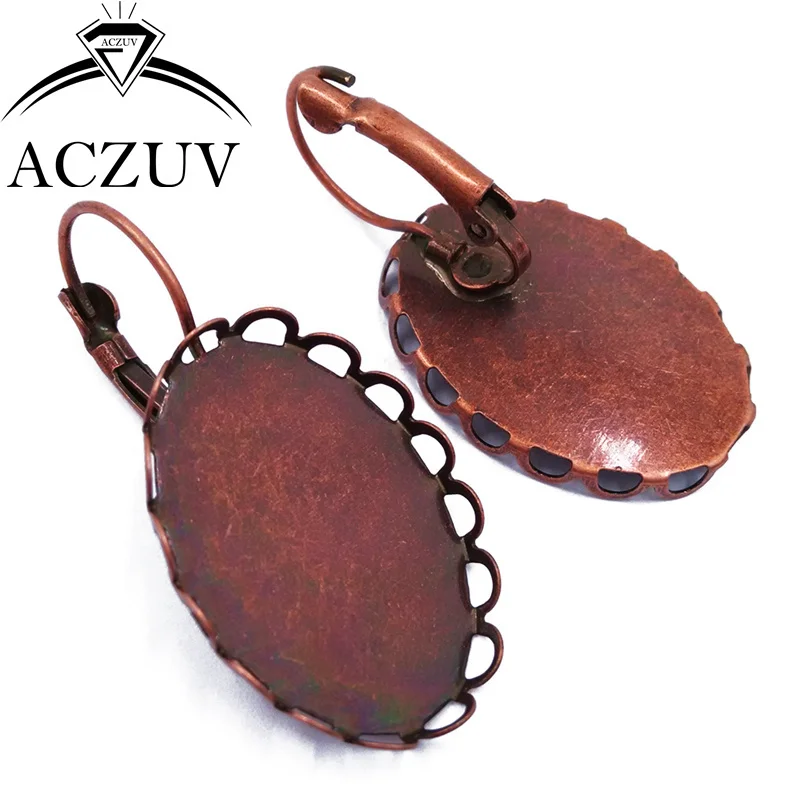oval leverback lace earring blank (4)
