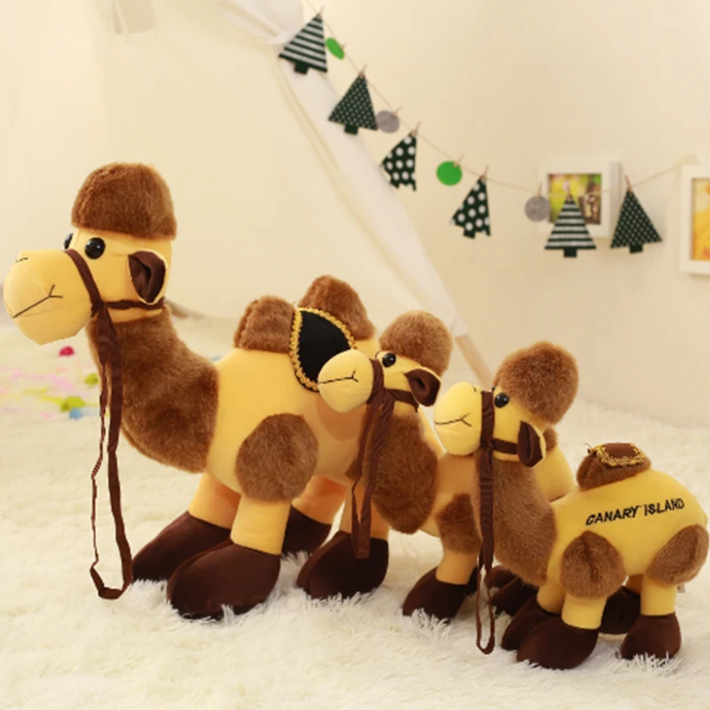 desert king Dromedary Bactrian camel plush toy stuffed doll cute animal