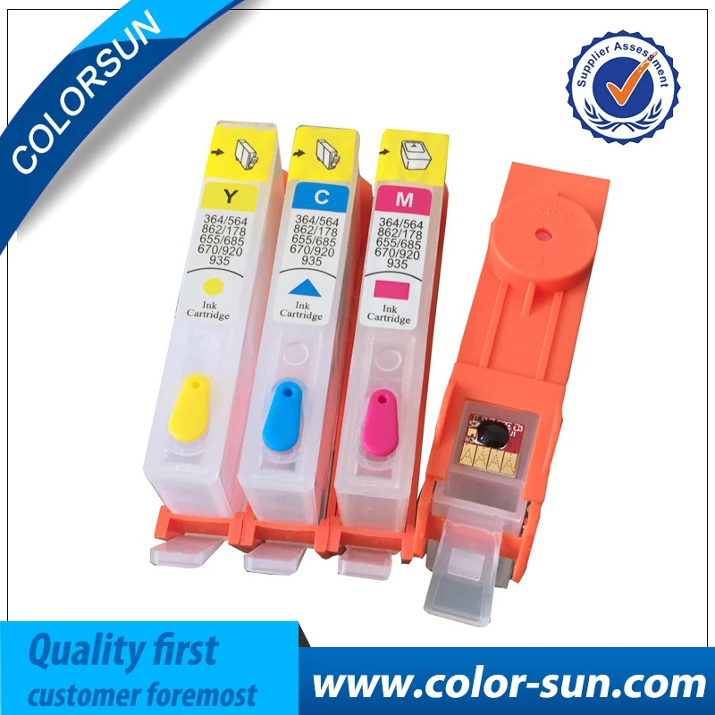 4PCS Refillable Ink Cartridge for HP920 920 XL for HP Inkjet Officejet 6000 6500 6500A 7000 7500